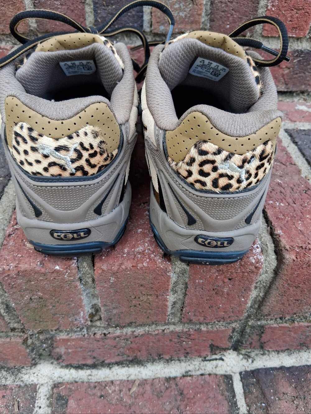 Puma A$AP Rocky Collab Leopard Accent Tan Athletic Sneakers - Picture 3 of 4